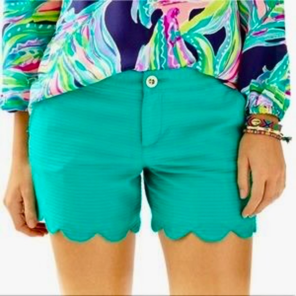 Lilly Pulitzer NWOT Buttercup Short--Agate Green (4)